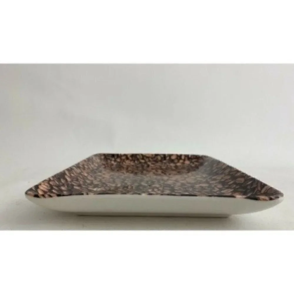 Starbucks Espresso Serving Trinket Plate Coffee Beans 9” X 7” 2007 Collectible
